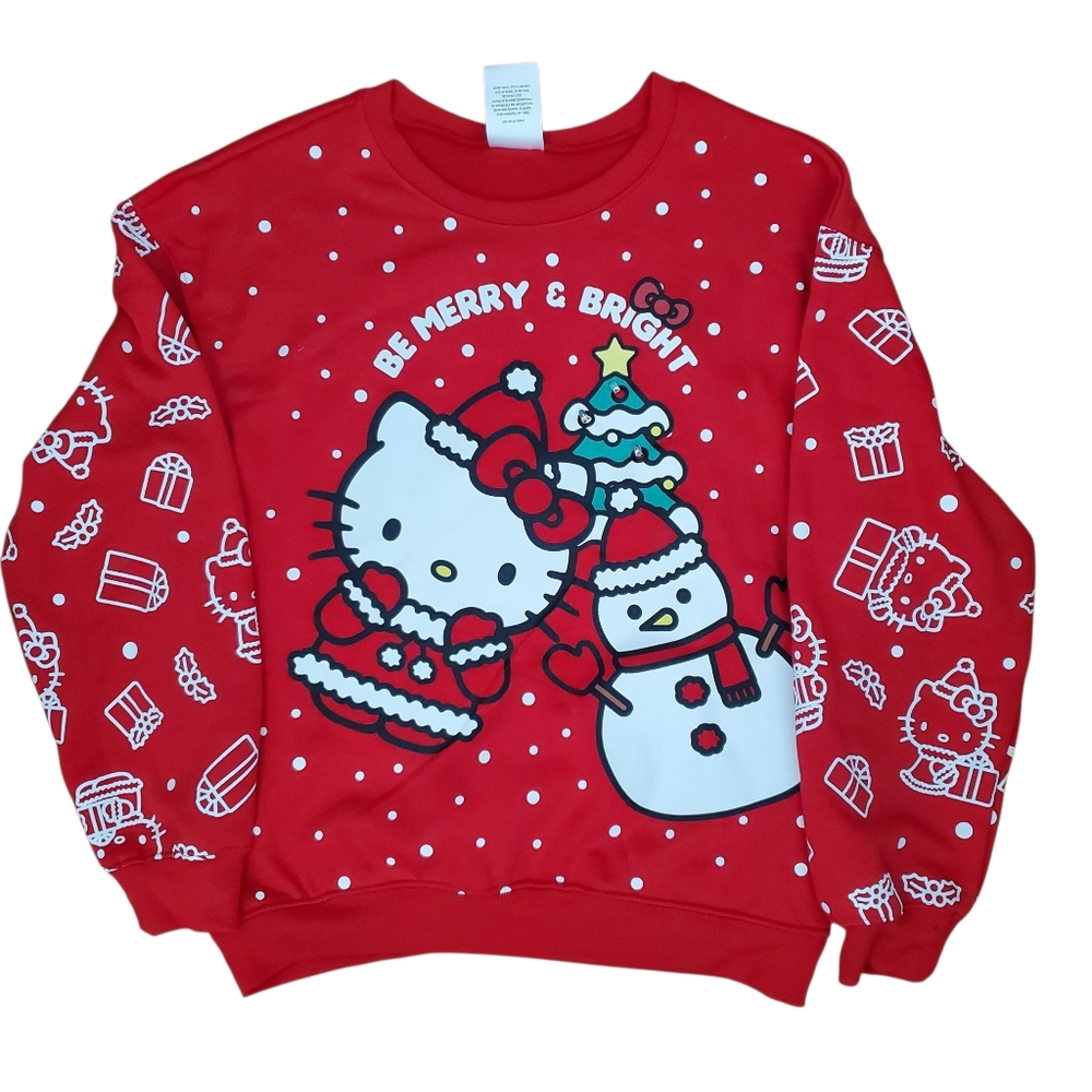 Sanrio Hello Kitty Light Up Christmas Sweatshirt Small Womens NWOT